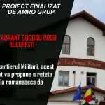 Amro Electronic Grup a mai adăugat la portofoliu său sonorizarea restaurantului Cocoșu Roșu din București Cocoșu Roșu