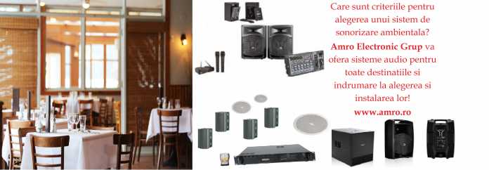 sistem de sonorizare ambientală