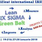 Dobandeste un avantaj profesional in 2018! Cursuri si certificari Lean Six Sigma Lean Six Sigma