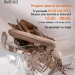 Programul special de vizitare al Muzeului Național de Istorie Naturală „Grigore Antipa” în perioada 26 – 29 mai 2018 antipa