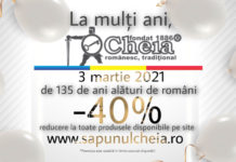 La multi ani, Cheia! 3 martie 2021, 135 de ani alaturi de romani! sapunul cheia 135 ani