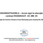 Asociația GO-AHEAD desfășoară activități de conștientizare ale drepturilor omului, egalității de gen, acces la educație pentru elevi și cadre didactice, în județele Neamț și Suceava